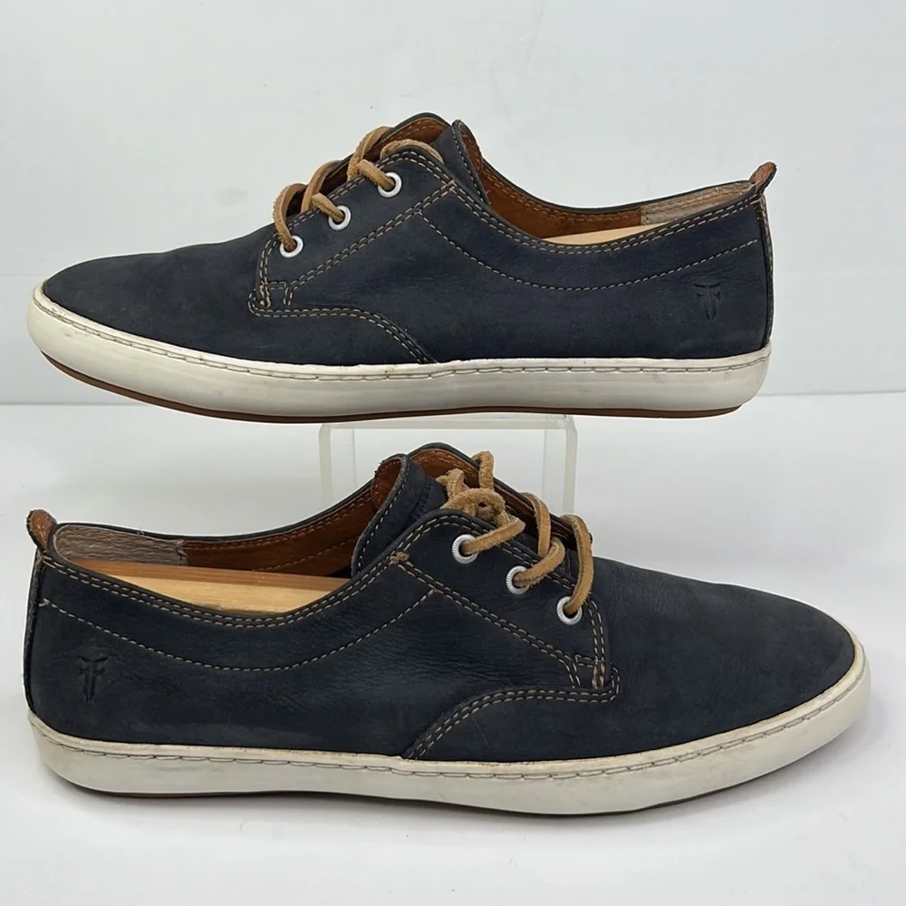 FRYE MEN’S NORFOLK DECK SHOES INDIGO SUNWASH NUBUCK LEATHER SZ 11.5